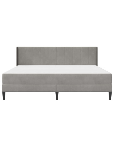 Struttura letto con materasso Grigio chiaro 180 x 200 cm