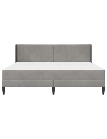 Struttura letto con materasso Grigio chiaro 180 x 200 cm