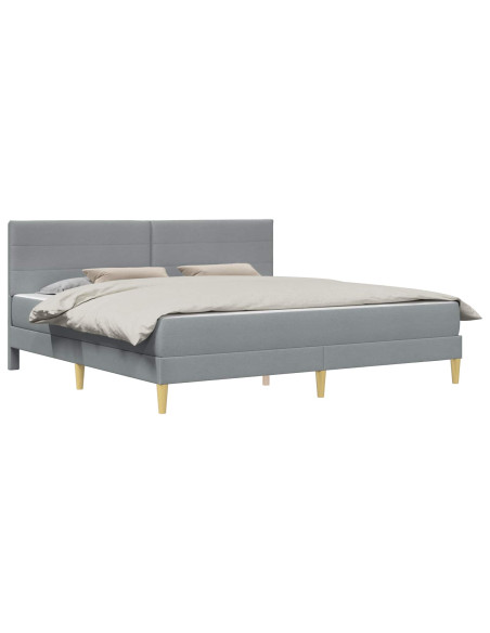 Struttura letto con materasso Grigio chiaro 180 x 200 cm