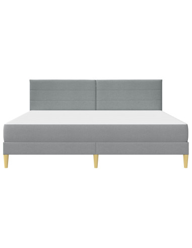 Struttura letto con materasso Grigio chiaro 180 x 200 cm