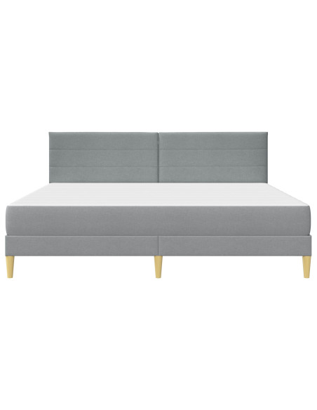 Struttura letto con materasso Grigio chiaro 180 x 200 cm