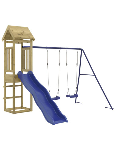 Set da Gioco da Esterno in Legno di Pino Impregnato