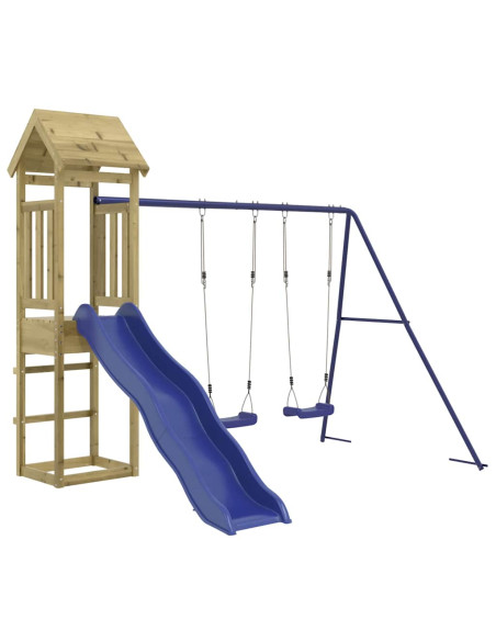 Set da Gioco da Esterno in Legno di Pino Impregnato