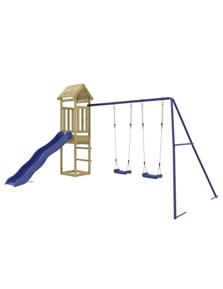 Set da Gioco da Esterno in Legno di Pino Impregnato