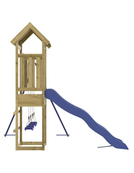 Set da Gioco da Esterno in Legno di Pino Impregnato