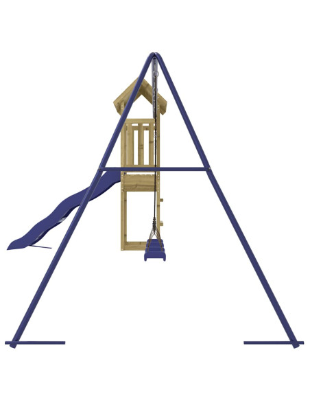 Set da Gioco da Esterno in Legno di Pino Impregnato