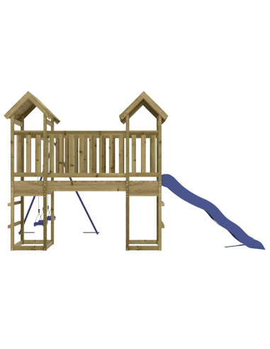 Set da Gioco da Esterno in Legno di Pino Impregnato