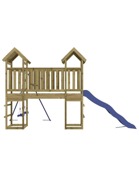 Set da Gioco da Esterno in Legno di Pino Impregnato