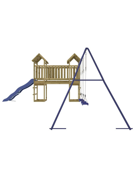 Set da Gioco da Esterno in Legno di Pino Impregnato