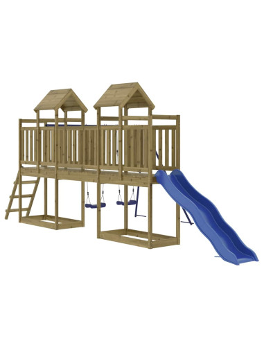 Set da Gioco da Esterno in Legno di Pino Impregnato