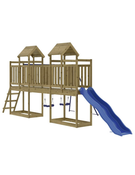 Set da Gioco da Esterno in Legno di Pino Impregnato