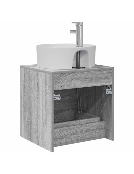 Mobile Lavabo da Parete Sonoma grigio 49,5 x 44,5 x 65 cm