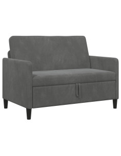 Divano con Storage Grigio Scuro 122 x 78 x 87 cm Poliestere 2