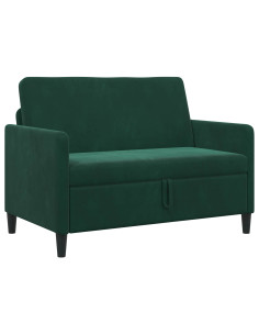Divano con Storage Verde Scuro 122 x 78 x 87 cm Poliestere 2