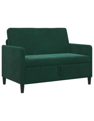 Divano con Storage Verde Scuro 122 x 78 x 87 cm Poliestere