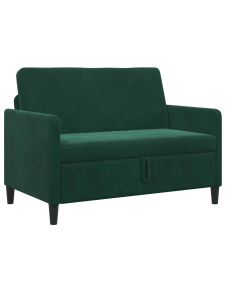 Divano con Storage Verde Scuro 122 x 78 x 87 cm Poliestere