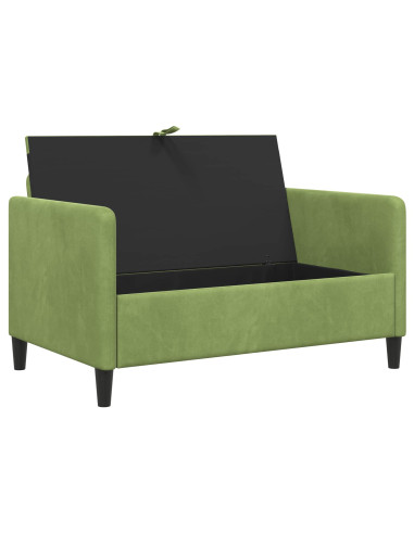 Divano con Storage Verde chiaro 122 x 78 x 87 cm Poliestere