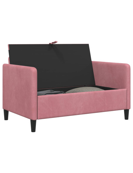 Divano con Storage Rosa 122 x 78 x 87 cm Poliestere
