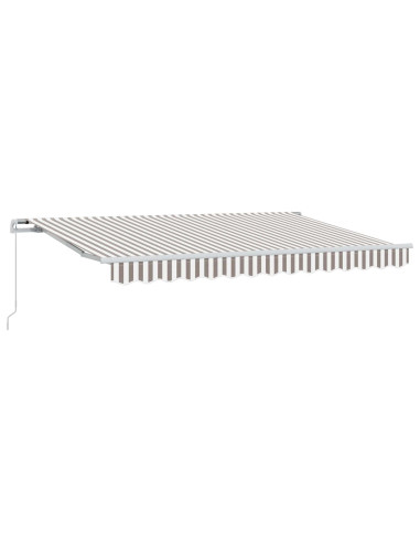 Tenda retrattile Grigio chiaro e bianco 450 × 350 cm