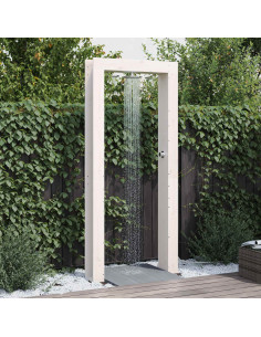 Doccia da esterno 226 cm Legno massello di pino e acciaio inox
