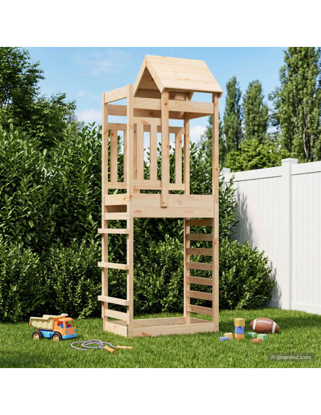 Torre da Gioco Marrone 52,5 x 85 x 238 cm Pino massello