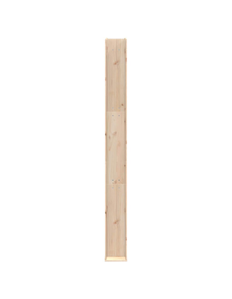 Doccia da esterno 226 cm Legno massello di pino e acciaio inox