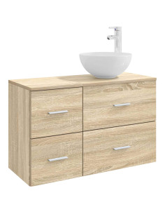 Set di mobili per il bagno 2 pcs Rovere Sonoma