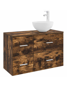 Set di mobili per il bagno 2 pcs Rovere Fumo
