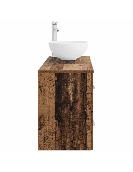 Set di mobili per il bagno 2 pcs Legno antico