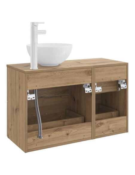 Set di mobili per il bagno 2 pcs Rovere Artigianale
