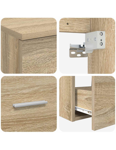 Set di mobili per il bagno 2 pcs Rovere Sonoma