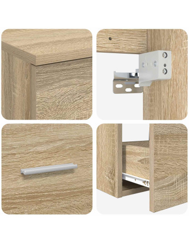 Set di mobili per il bagno 2 pcs Rovere Sonoma