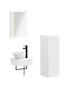 Set di Armadi da Bagno 4 pcs Bianco 43 x 11,5 x 60,5 cm