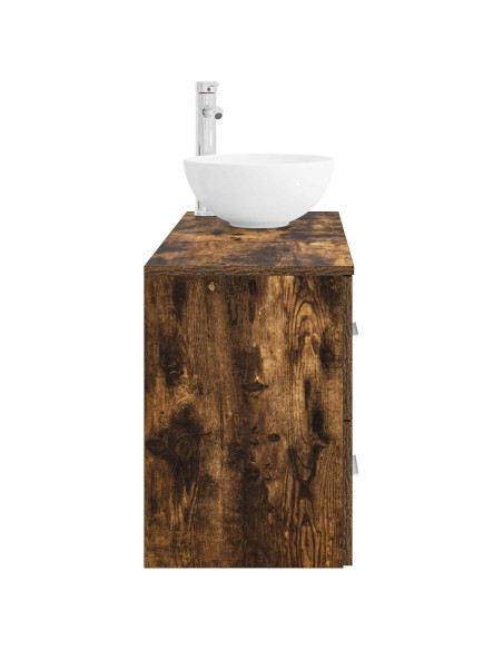 Set di mobili per il bagno 2 pcs Rovere Fumo