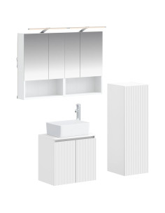 Set di mobili per il bagno 4 pcs Bianco