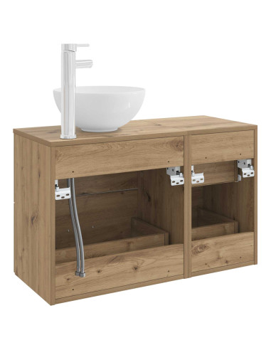 Set di mobili per il bagno 2 pcs Rovere Artigianale