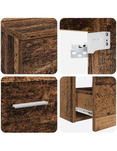 Set di mobili per il bagno 2 pcs Legno antico