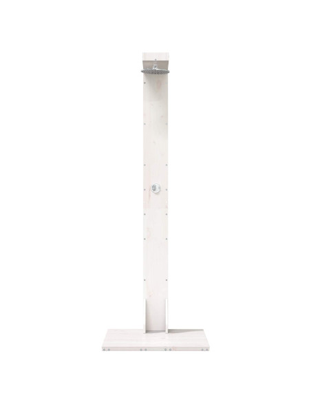 Doccia da esterno 210 cm Legno massello di pino e acciaio inox