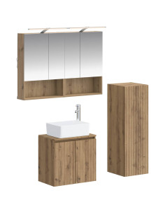 Set di mobili per il bagno 4 pcs Rovere Artigianale