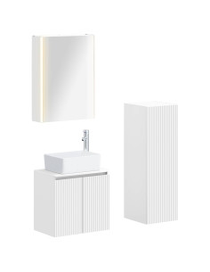Set di mobili per il bagno 4 pcs Bianco