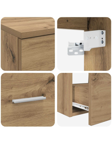 Set di mobili per il bagno 2 pcs Rovere Artigianale