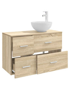 Set di mobili per il bagno 2 pcs Rovere Sonoma 2