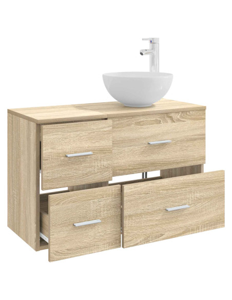 Set di mobili per il bagno 2 pcs Rovere Sonoma