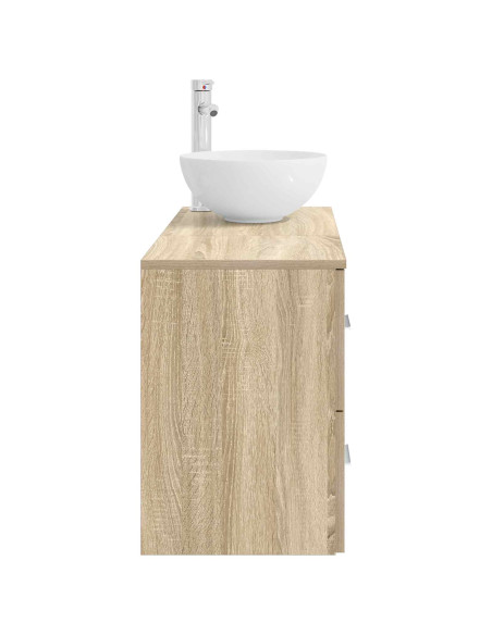 Set di mobili per il bagno 2 pcs Rovere Sonoma