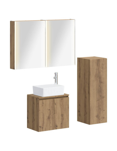 Set di mobili per il bagno 4 pcs Rovere Artigianale