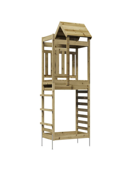 Torre da Gioco Marrone Legno Impregnato Solido
