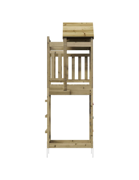 Torre da Gioco Marrone Legno Impregnato Solido