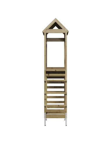 Torre da Gioco Marrone Legno Impregnato Solido