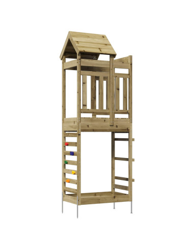 Torre da Gioco Marrone Legno Impregnato Solido