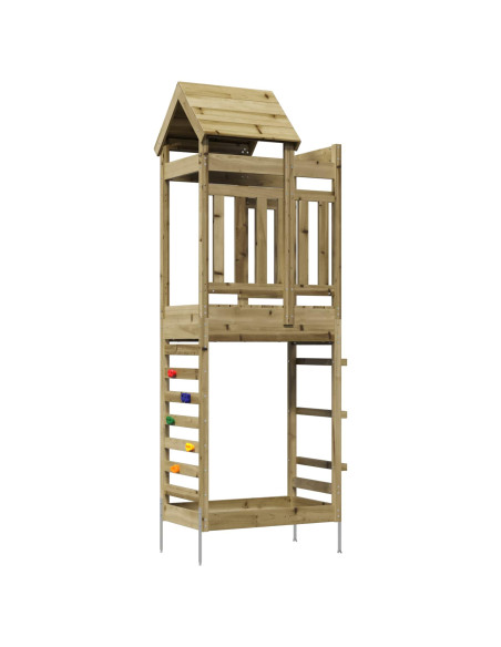 Torre da Gioco Marrone Legno Impregnato Solido